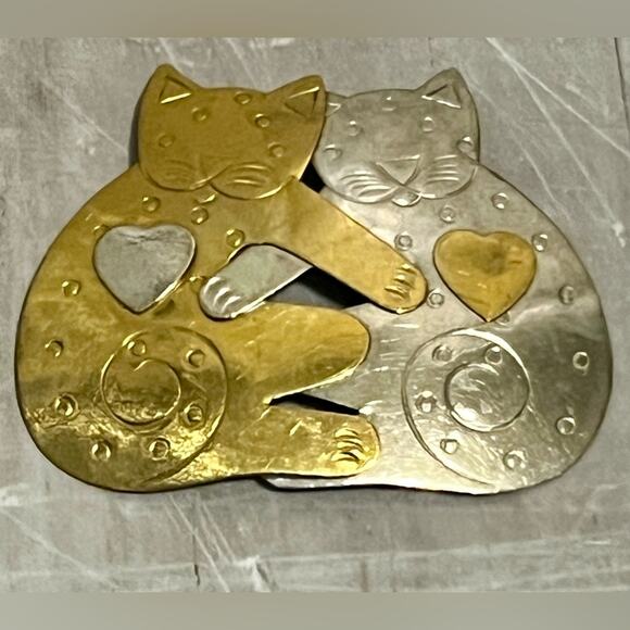 Set of 4 cat brooches/pins - Picture 4 of 5